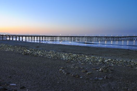 Sunrise near the Ventura Pier in Ventura, California