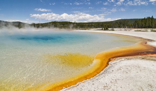 Sunset Lake, Yellowstone National Park, Wyoming