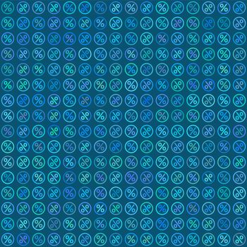 Percent seamless business background. Discount illustration. Economic finance promotion pattern