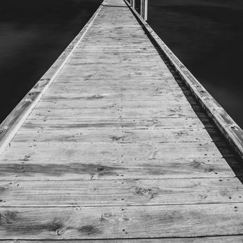 Beautiful view of Coles Bay and the Freycinet Pier in Tasmania.