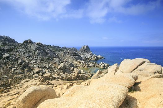 Moon valley  in Sardinia island , Italy