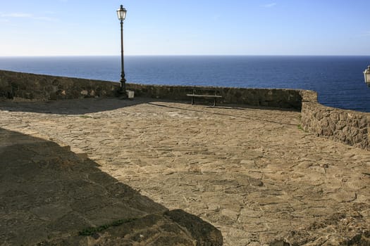 Castelsardo town sited in Sardinia , Italy