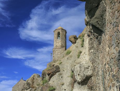 Castelsardo town sited in Sardinia , Italy