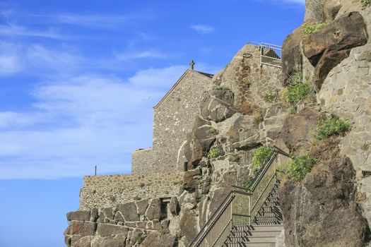 Castelsardo town sited in Sardinia , Italy