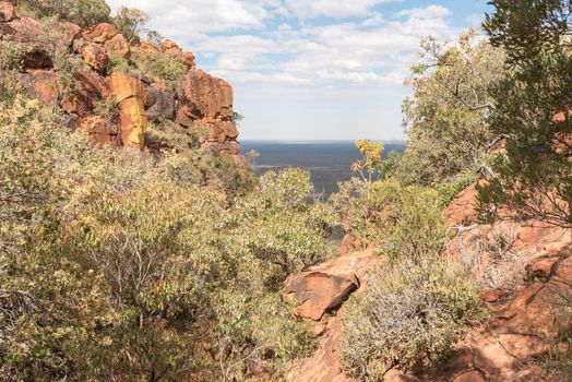 A landscape on the Waterberg Mountain Plateau near Otjiwarongo in the Otjozondjupa Region of Namibia