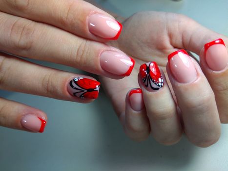 Here is presented one of the best manicure designs this year's Nail