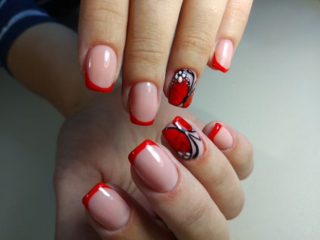 Here is presented one of the best manicure designs this year's Nail