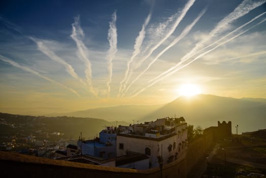 Chefchaouen, the blue city in the Morocco is a popular travel destination