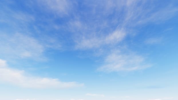 Cloudy blue sky abstract background, blue sky background with tiny clouds, 3d illustration