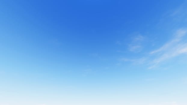 Cloudy blue sky abstract background, blue sky background with tiny clouds, 3d illustration