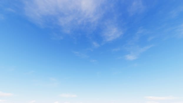 Cloudy blue sky abstract background, blue sky background with tiny clouds, 3d illustration