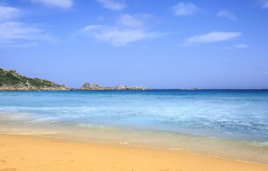 Paradise beach in Sardinia coast, Italy