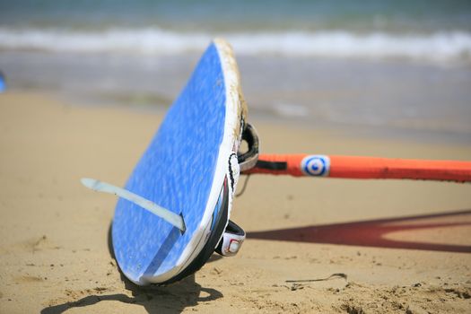 Windsurf tables in a windsurf competition