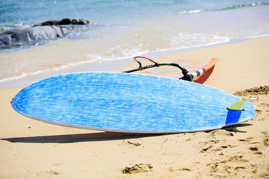 Windsurf tables in a windsurf competition