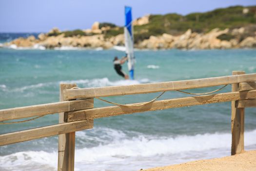 Windsurf tables in a windsurf competition