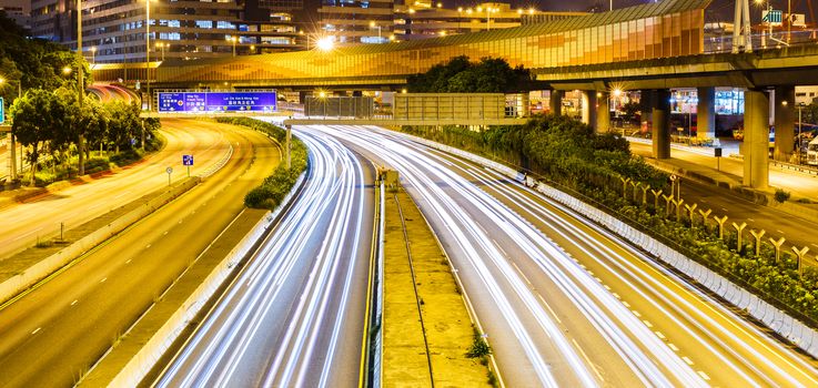 Busy traffic in Hong Kong