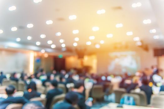 Blur of business Conference and Presentation in the conference hall.