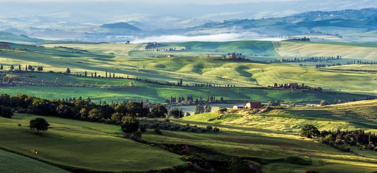 Farmland in Val d'Orcia Tuscany