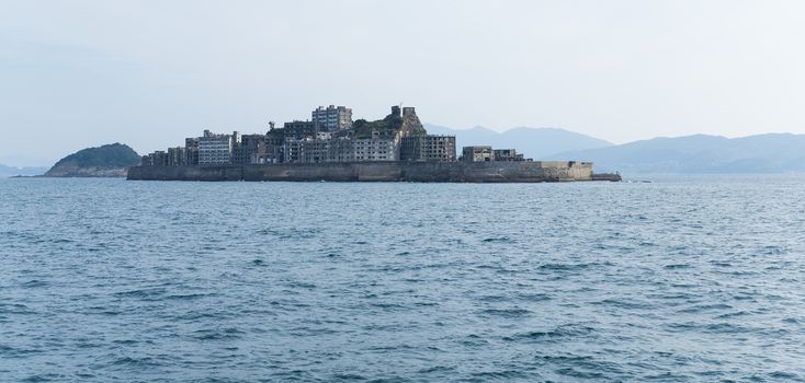 Battleship island in Nagasaki of Japan