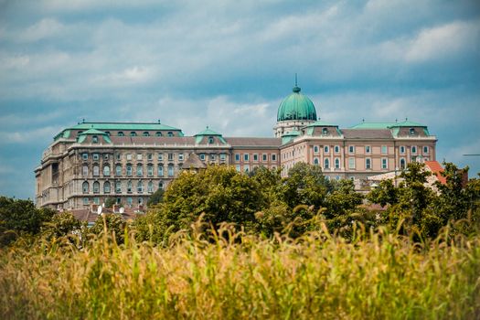 The Buda Castle. Budapest, Hungary. old royal castle.