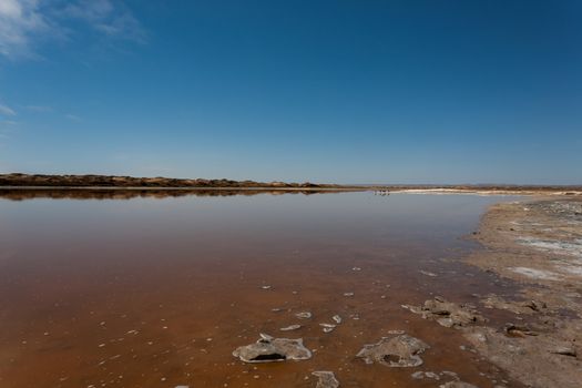 Reflections from Ugab river mouth, Skeleton Coast, Namibia