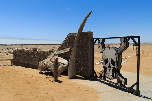 Ugabmund gate at Skeleton Coast National Park, Namibia