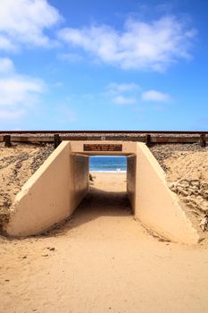 Summer at the San Clemente State Beach in Southern California