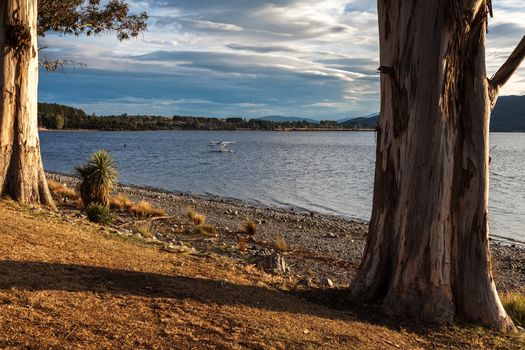 Seaplane Moored at Lake Te Anau