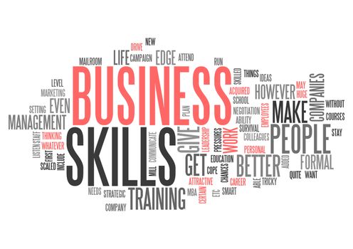 Word Cloud with Business Skills related tags