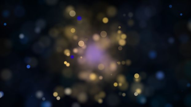 Abstract background with bokeh. Digital illustration. 3d rendered