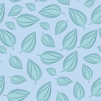 Seamless pattern background with autumn leaves. illustration.