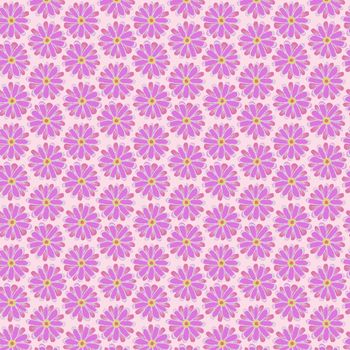 Pink flower is seamless patterns can be used for wallpaper pattern fills and background.