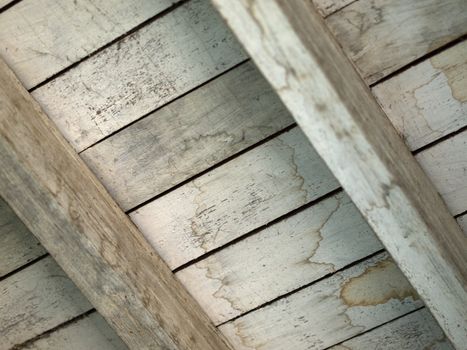 COLOR PHOTO OF WHITE PAINTED OLD GRUNGE WOODEN TEXTURE