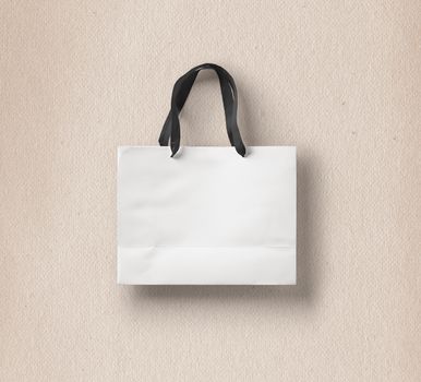 paper bag for shopping on a light background