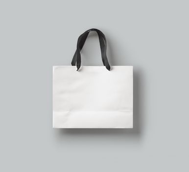 paper bag for shopping on a light background