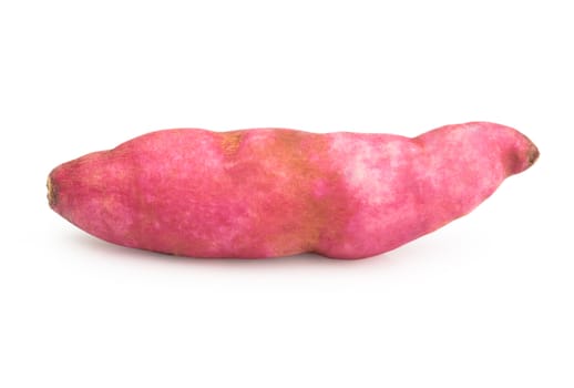 Sweet potato isolated on white background with clipping path