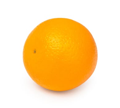 Fresh orange fruit isolated on white background with clipping path