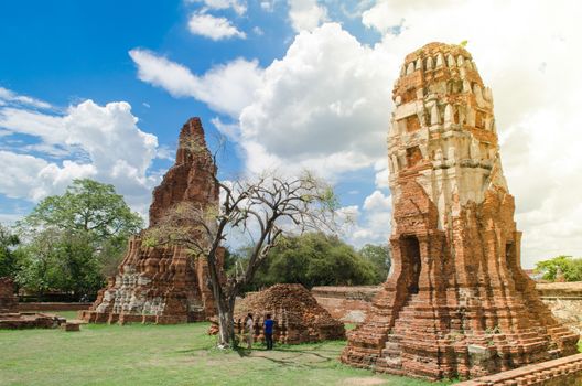 Wat Mahathat temple is located almost right in the center of Ayutthaya. The temple is believed to be built during the 14th century A.D.