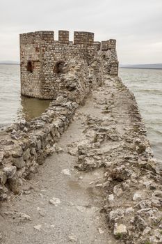 Golubac Fortress - 12th century castle located at the entrance of river Danube. North Serbia.
