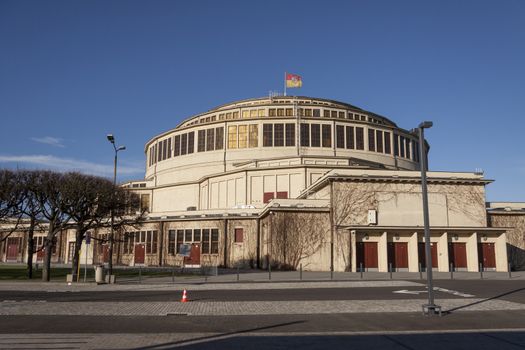 Hala Stulecia (Centennial Hall) also known as Hala Ludowa (People's Hall) in Wroclaw, Poland, UNESCO World Heritage Site