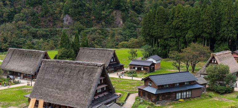 Wooden house at Shirakawago of Japan