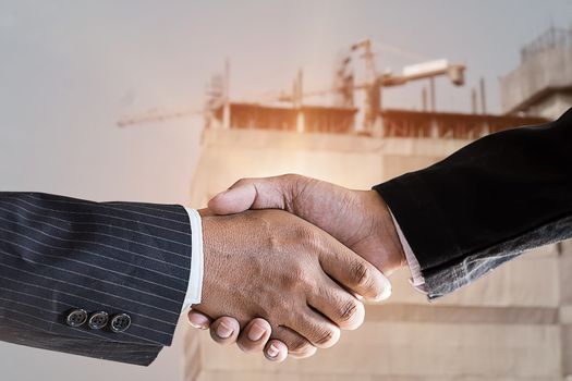 accept construction, hand shack for deal a building.