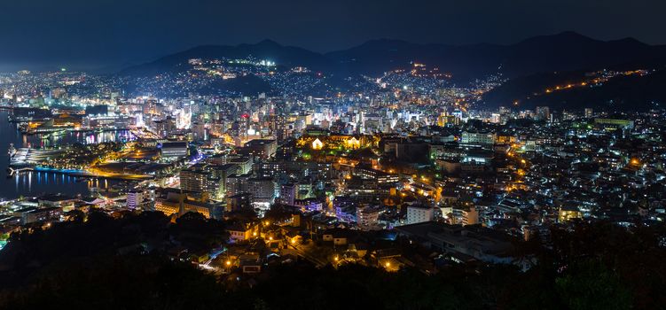 Nagasaki skyline at night