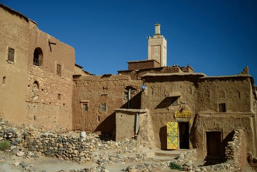 Ruins, Morocco, Africa. Atlas Mountains are famous for many ruins and historic kasbah.