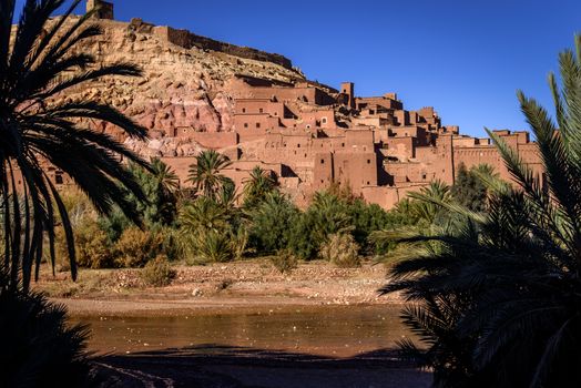 Kasbah Ait Ben Haddou, Morocco, Africa.  UNESCO World Heritage Site.