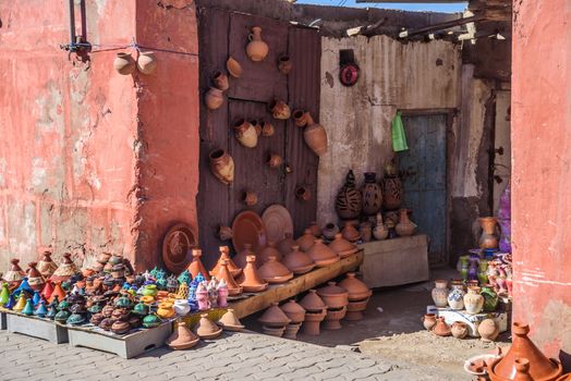 City life in Marrakesh called The Pink City, Morocco