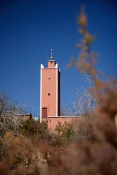 Mosque in Atlas Mountains, Morocco, Africa