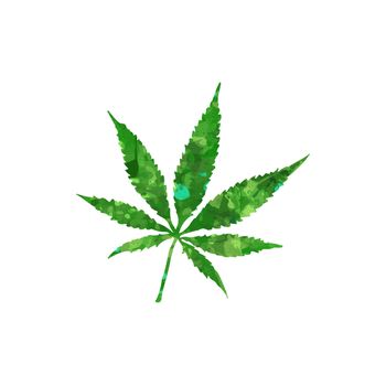 colored marijuana leaf psychedelic