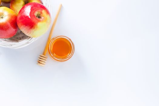 Apples, pomegranate and honey for Rosh Hashanah.