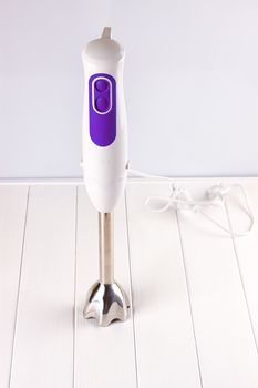 hand blender electric mixer on the white background